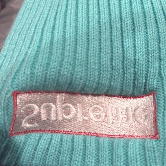 Supreme Stripe Beanie Mint/Yellow Box Logo FW15-16 Rare Colorway